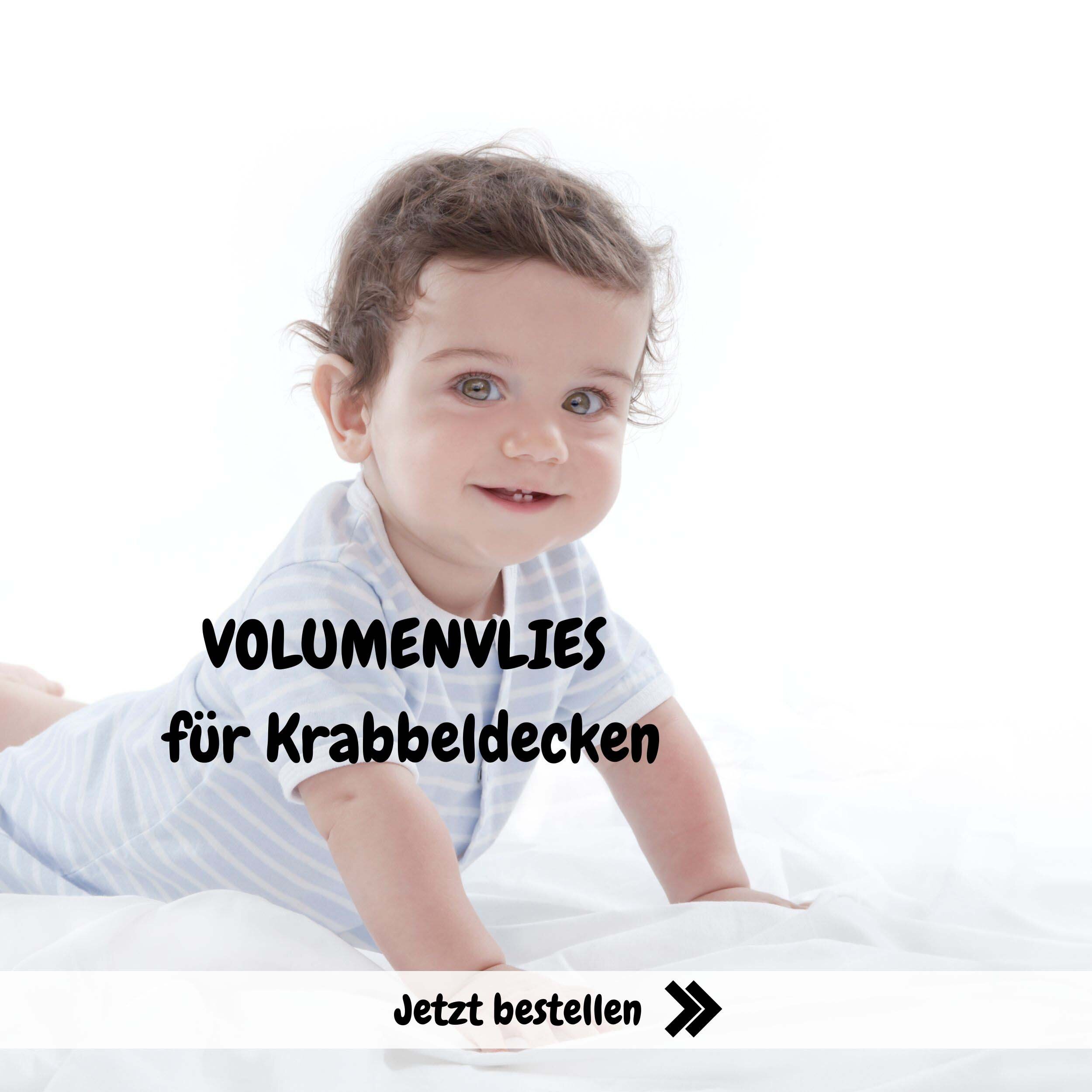 Volumenvlies 300g m² für Krabbeldecken, Babydecken und Patchwork Meterware