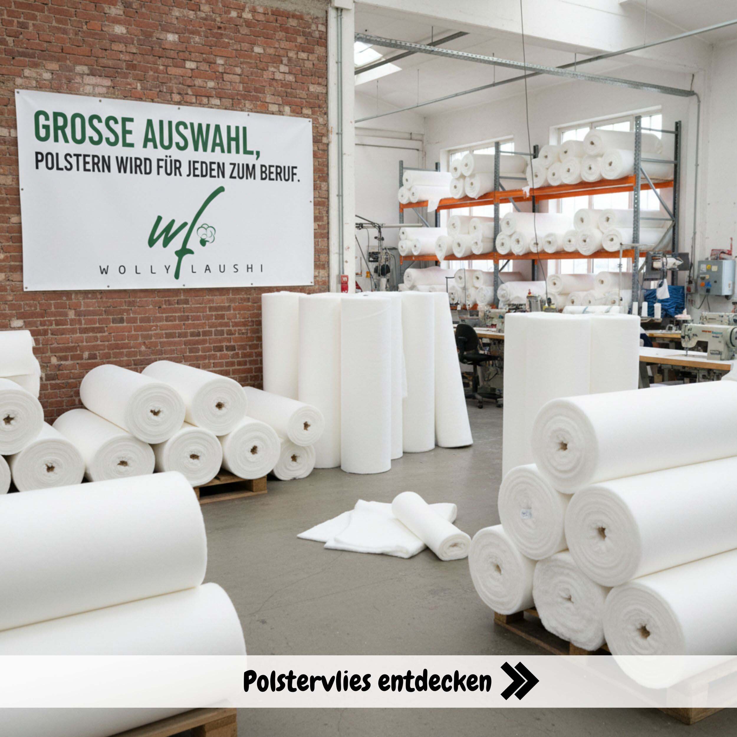 Polstervlies Lagerbestand mit verschiedenen Breiten und Grammaturen