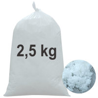 Füllwatte waschbar Kuscheltiere Kissenfüllung Füllmaterial Bastelwatte Stopfwatte - Faserbällchen 2,5 kg 