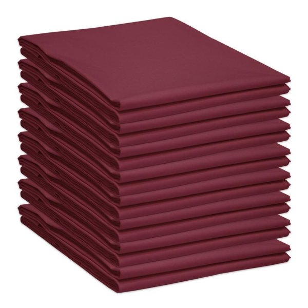 Baumwolle Bettlaken ohne Gummizug Klassische Betttücher Bordeaux 150 x 240 cm