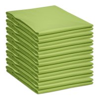 Baumwolle Bettlaken ohne Gummizug Gelbgrün 100 x 170 cm