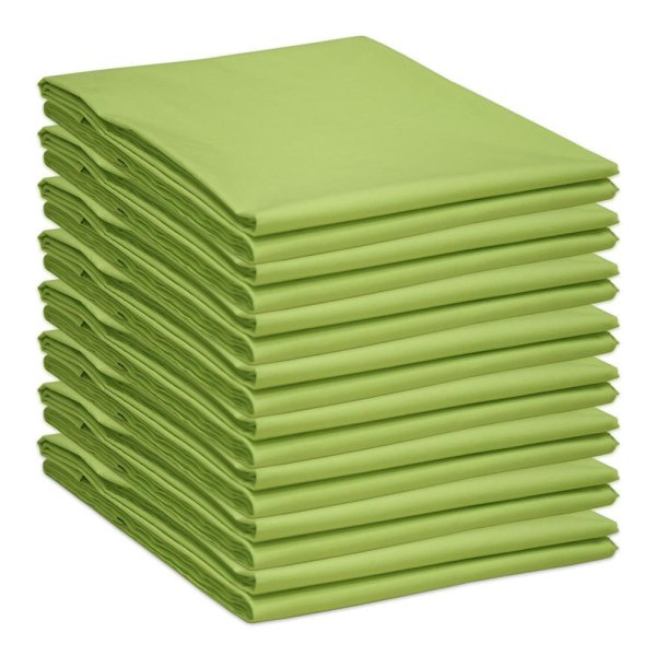 Baumwolle Bettlaken ohne Gummizug Klassische Betttücher Gelbgrün 210 x 240 cm
