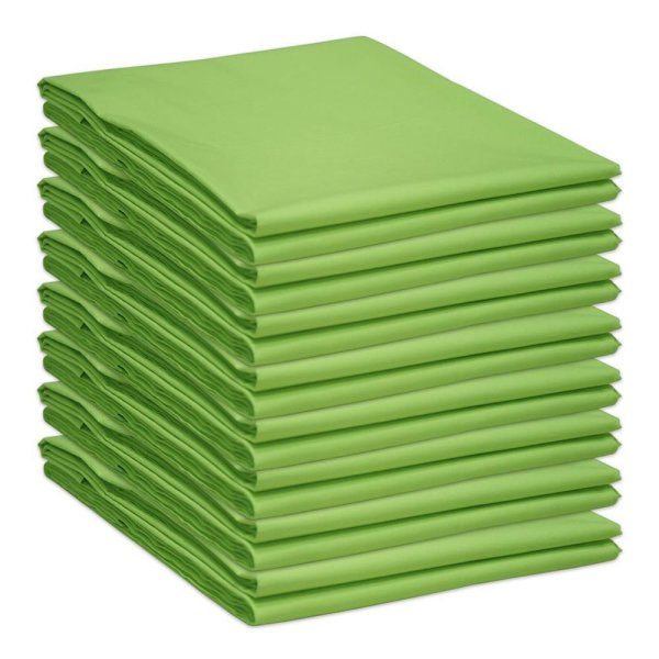 Baumwolle Bettlaken ohne Gummizug Klassische Betttücher Grün 150 x 240 cm
