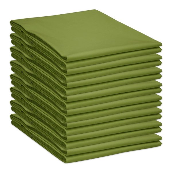 Baumwolle Bettlaken ohne Gummizug Klassische Betttücher Mittelgrün 150 x 240 cm