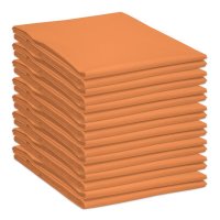Baumwolle Bettlaken ohne Gummizug Orange 150 x 240 cm