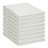 Baumwolle Bettlaken ohne Gummizug Weiß 100 x 170 cm