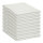 Baumwolle Bettlaken ohne Gummizug Klassische Betttücher Weiß 240 x 250 cm