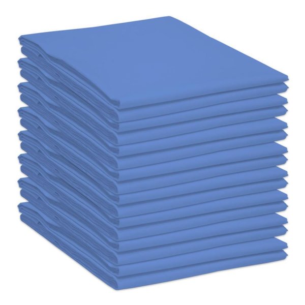 Baumwolle Bettlaken ohne Gummizug Klassische Betttücher Blau 240 x 250 cm