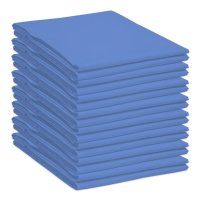 Baumwolle Bettlaken ohne Gummizug Blau 240 x 250 cm