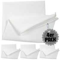 4er Pack 50x50 cm Kissen-Inlett ohne Füllung aus Baumwolle | Atmungsaktive Kissenhülle mit Reißverschluss
