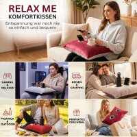 Relax-ME Kissen mit Tablet- & Getränkehalter,...