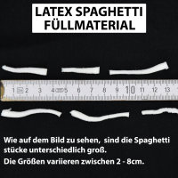Kissen Füllmaterial Latex Spaghetti 500g BEUTEL -Speziell entwickelt für ergonomische Unterstützung
