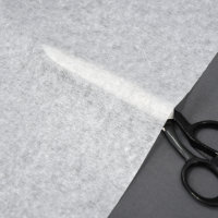 Bügeleinlage Bügelvlies 60g/m² ab 50cm Meterware Vlies zum Aufbügeln Einlagenstoff Weiß