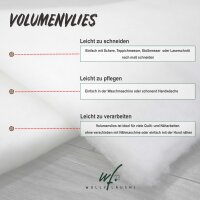 Volumenvlies 100g (m²) 10mm Meterware - 30 bis 150 cm Breite - Polstervlies mit Öko-Tex
