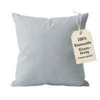 Kissenbezug 25x25 cm Grau | 100% Baumwolle |...