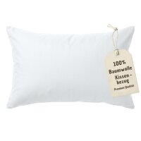 Kissenbezug 40x60 cm Weiß | 100% Baumwolle |...