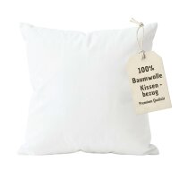 2er Pack Kissenbezug 50x60 cm Weiß | 100% Baumwolle...